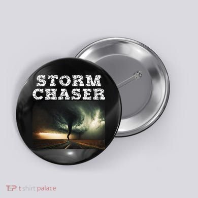 Storm Chaser Tornado Picture Meteorologist Weather Button