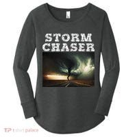 Storm Chaser Tornado Picture Meteorologist Weather Women's Perfect Tri Tunic Long Sleeve Shirt thumb 0