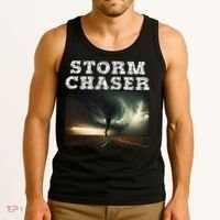 Storm Chaser Tornado Picture Meteorologist Weather Tank Top thumb 3