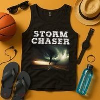 Storm Chaser Tornado Picture Meteorologist Weather Tank Top thumb 4