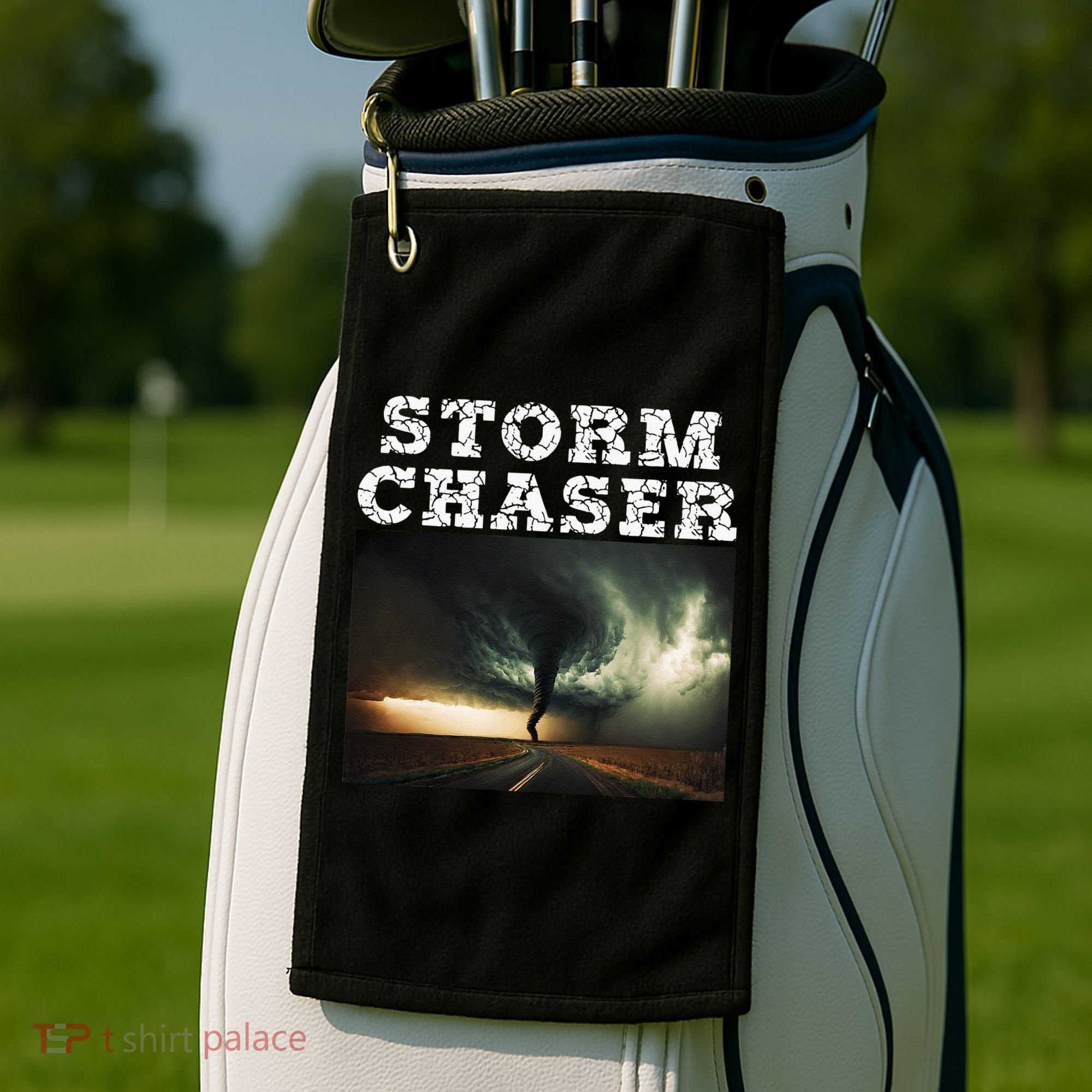 Storm Chaser Tornado Picture Meteorologist Weather Golf Towel