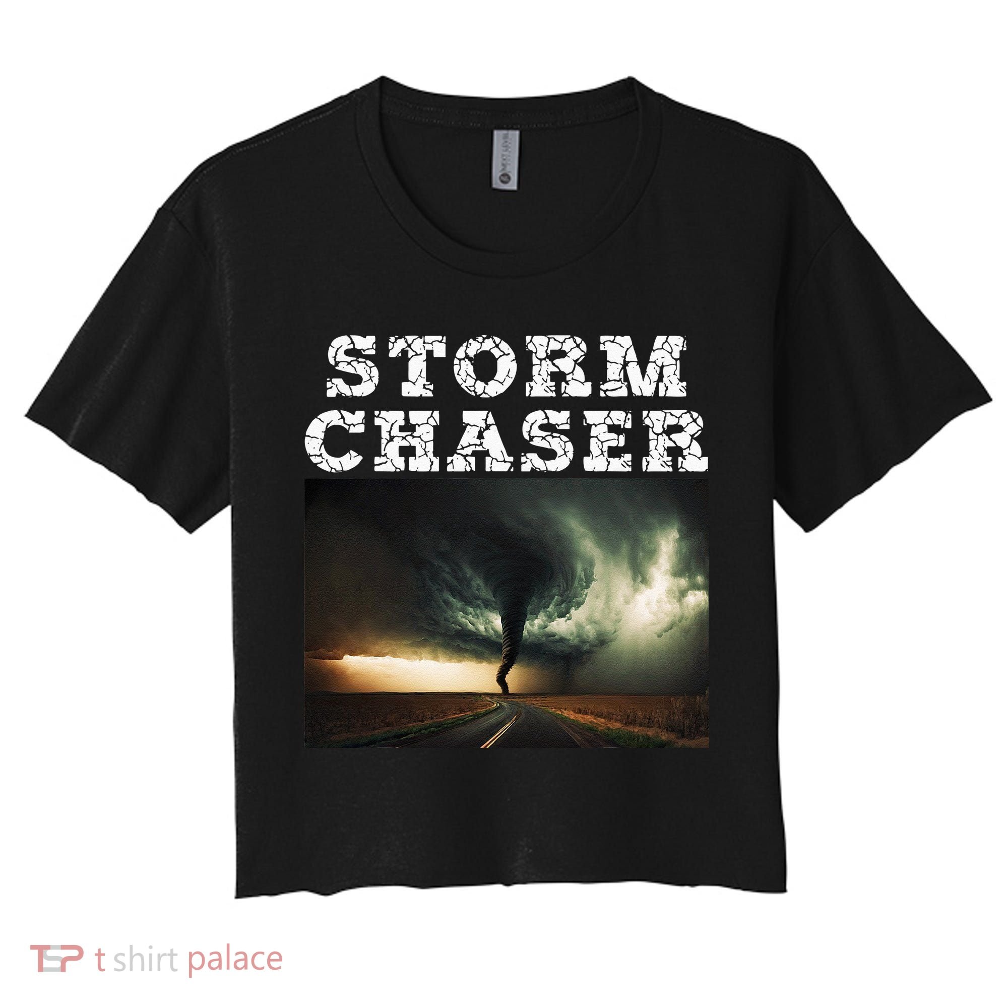 Storm Chaser Tornado Picture Meteorologist Weather Women's Crop Top Tee