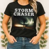 Storm Chaser Tornado Picture Meteorologist Weather Women's T-Shirt thumb 2