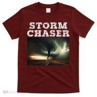 Storm Chaser Tornado Picture Meteorologist Weather T-Shirt thumb 0