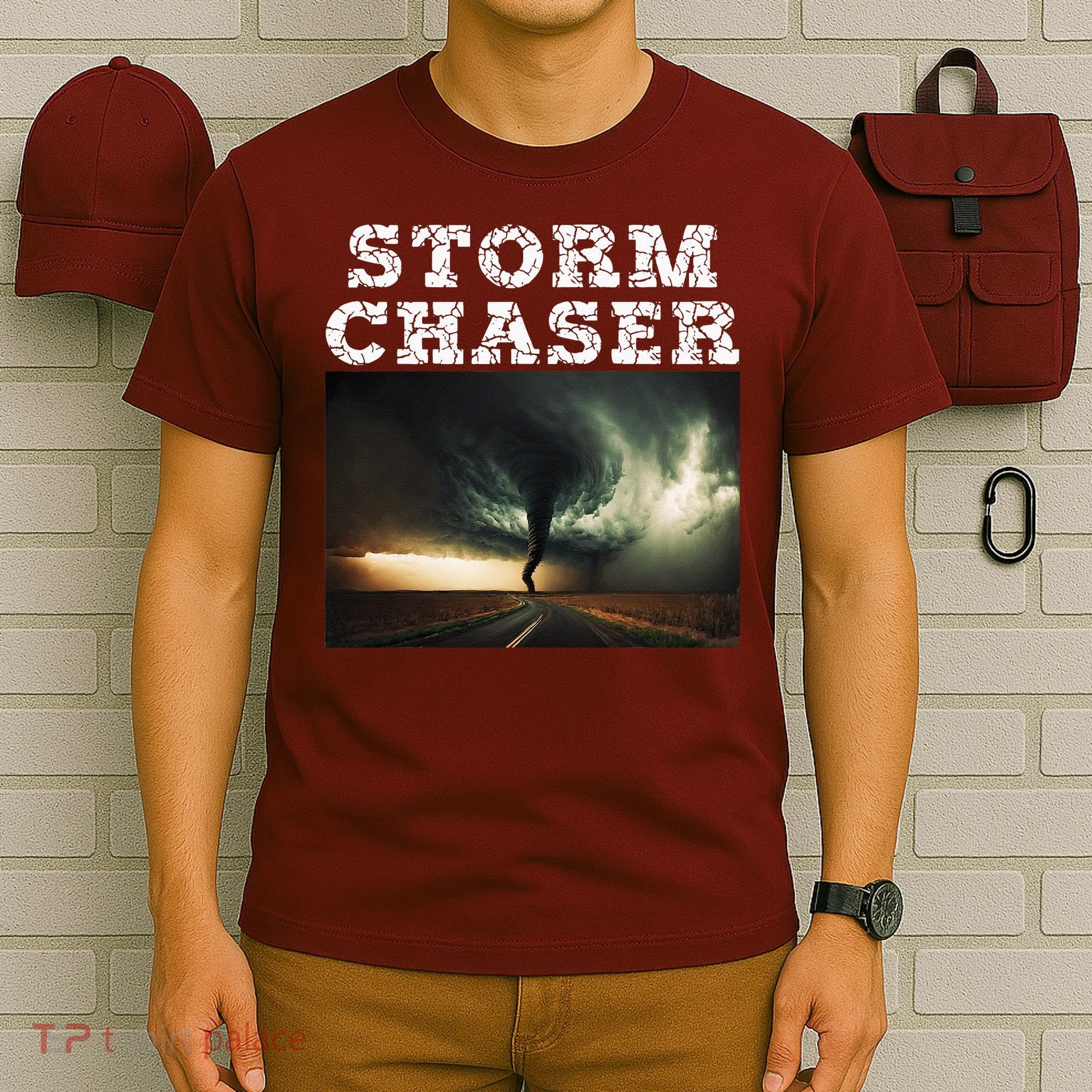 Storm Chaser Tornado Picture Meteorologist Weather T-Shirt