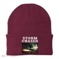 Storm Chaser Tornado Picture Meteorologist Weather Beanie thumb 0