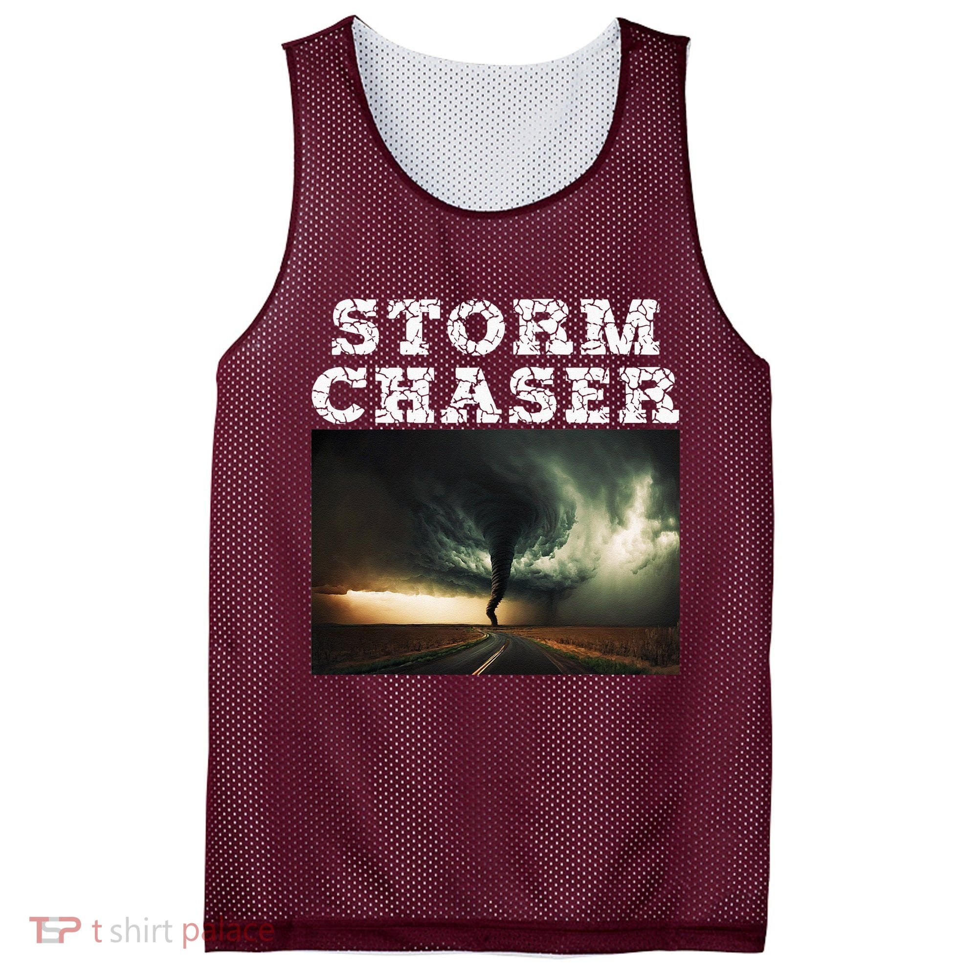Storm Chaser Tornado Picture Meteorologist Weather Mesh Reversible Basketball Jersey Tank