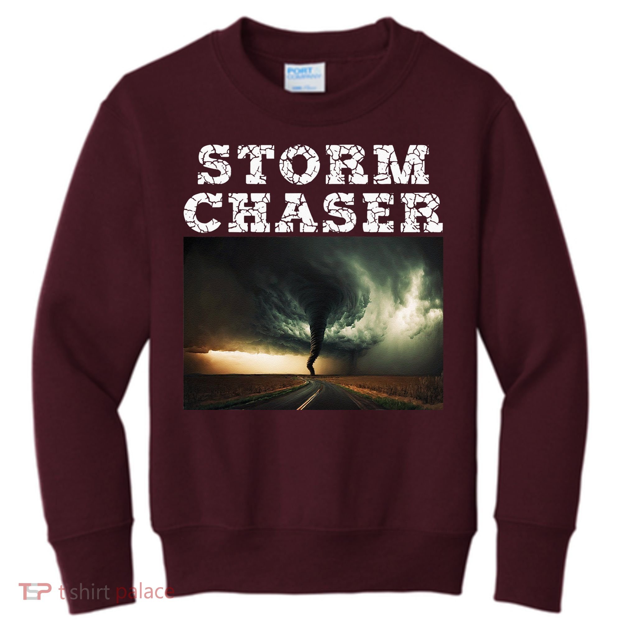 Storm Chaser Tornado Picture Meteorologist Weather Kids Sweatshirt