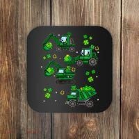 Shamrock Construction Truck St Patricks Day Irish Boy Coaster thumb 0
