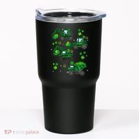 Shamrock Construction Truck St Patricks Day Irish Boy Tumbler thumb 0