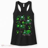 Shamrock Construction Truck St Patricks Day Irish Boy Women's Tank Top thumb 0