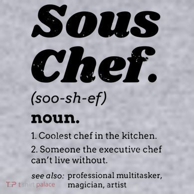 Sous Chef T Funny Definition Women's Racerback Cropped Tank