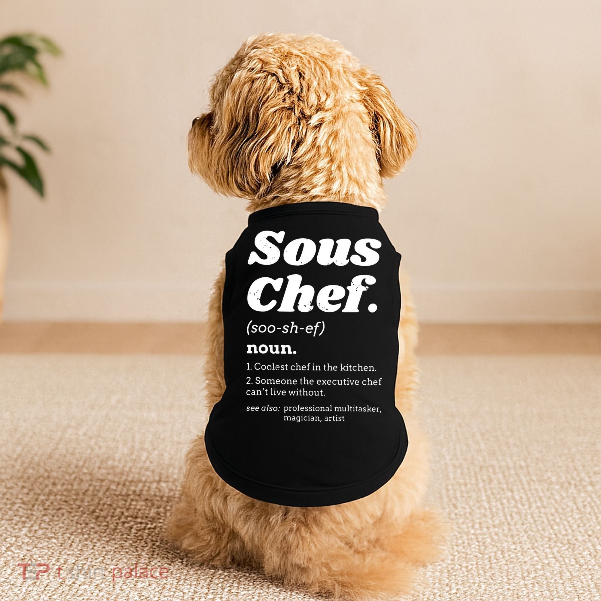 Sous Chef T Funny Definition Doggie Tank