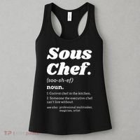 Sous Chef T Funny Definition Women's Tank Top thumb 3