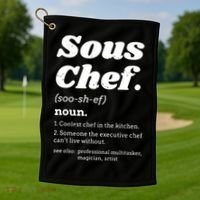 Sous Chef T Funny Definition Golf Towel thumb 1