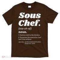 Sous Chef T Funny Definition T-Shirt thumb 0