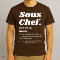 Sous Chef T Funny Definition T-Shirt thumb 3