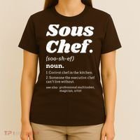 Sous Chef T Funny Definition T-Shirt thumb 4