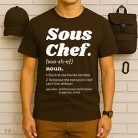 Sous Chef T Funny Definition T-Shirt thumb 6