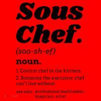 Sous Chef T Funny Definition Santa Hat thumb 1