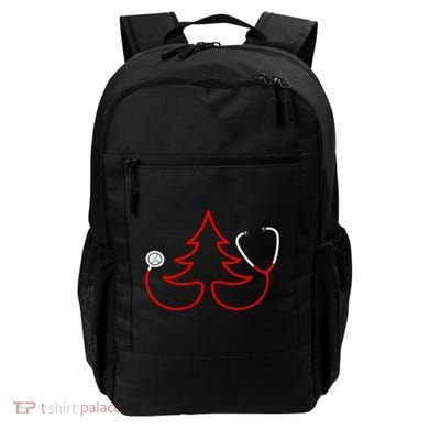 Stethoscope Christmas Tree Doctors Holiday Nurses Holiday Gift Backpack