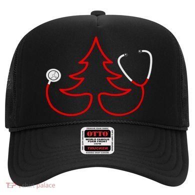 Stethoscope Christmas Tree Doctors Holiday Nurses Holiday Gift Hat