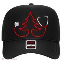 Stethoscope Christmas Tree Doctors Holiday Nurses Holiday Gift Hat thumb 0