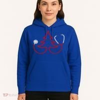 Stethoscope Christmas Tree Doctors Holiday Nurses Holiday Gift Hoodie thumb 5