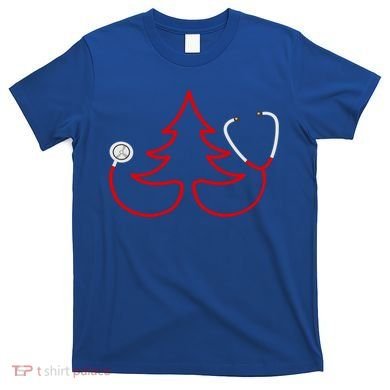 Stethoscope Christmas Tree Doctors Holiday Nurses Holiday Gift T-Shirt