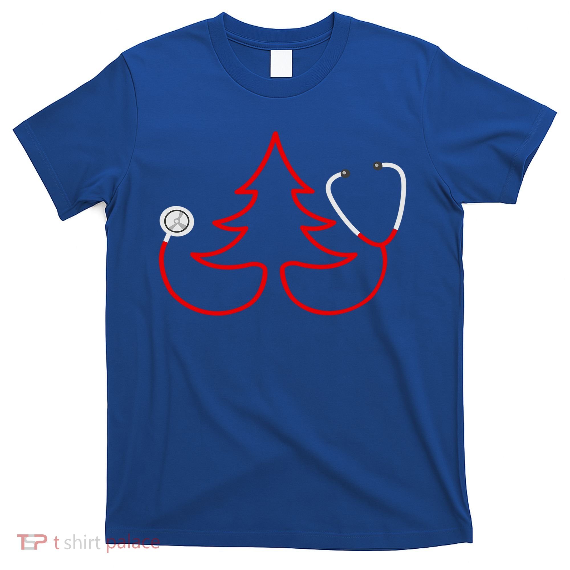 Stethoscope Christmas Tree Doctors Holiday Nurses Holiday Gift T-Shirt