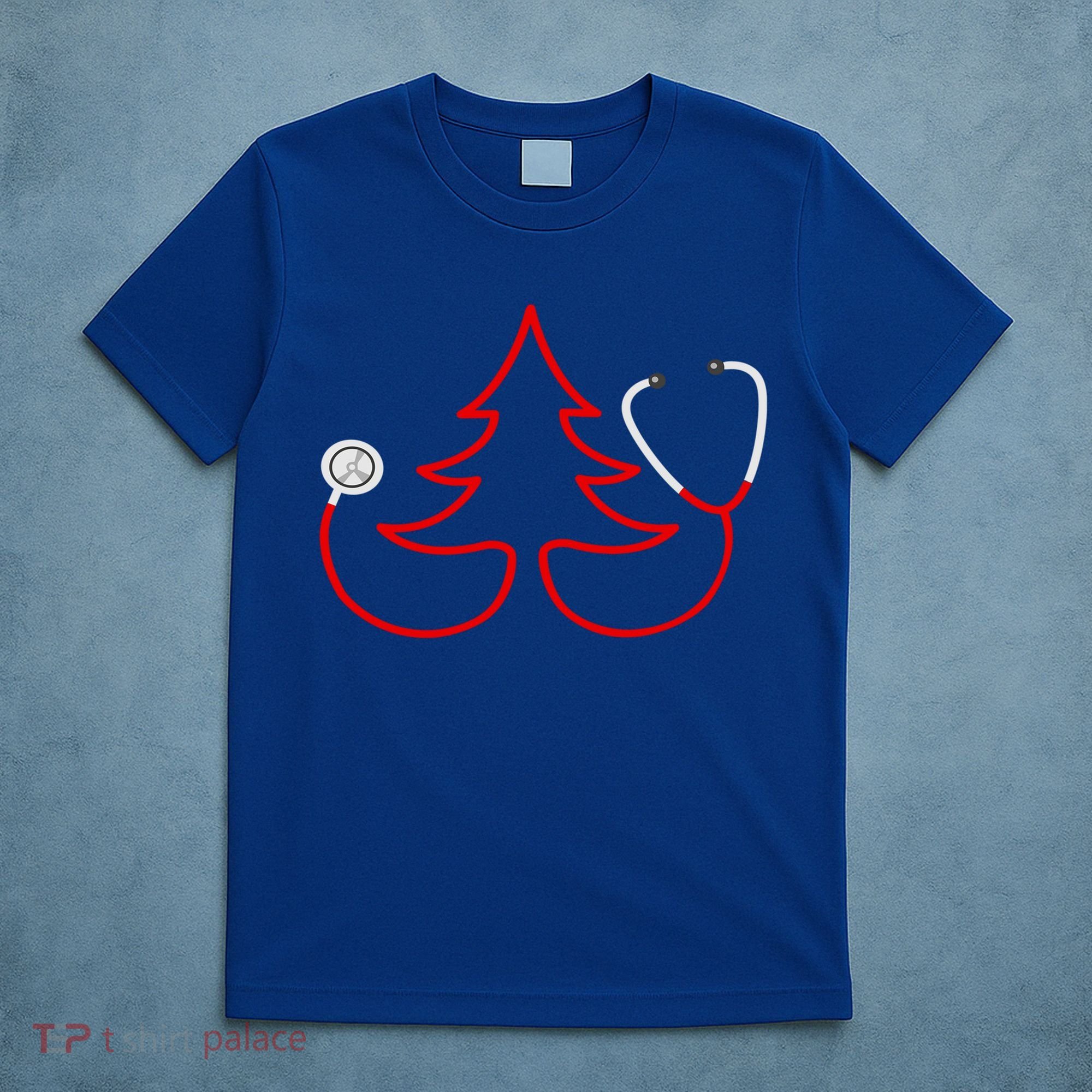 Stethoscope Christmas Tree Doctors Holiday Nurses Holiday Gift T-Shirt
