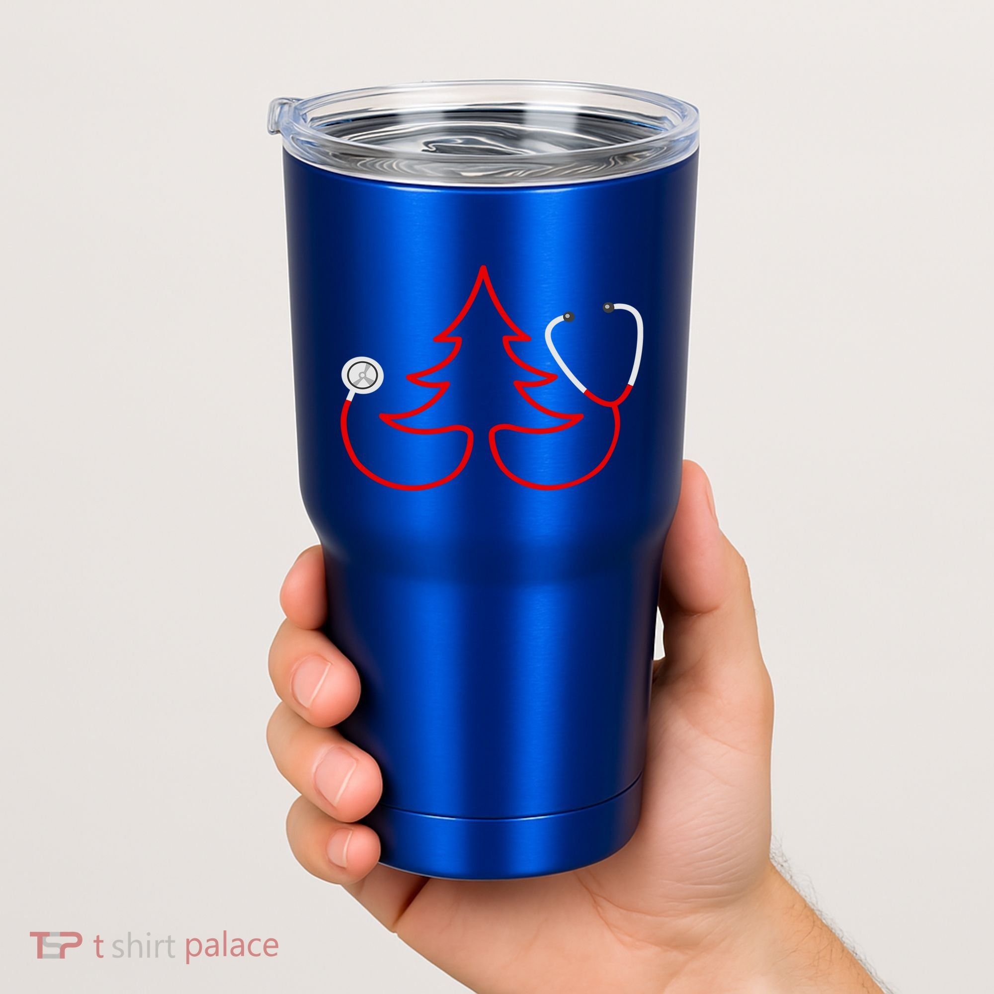 Stethoscope Christmas Tree Doctors Holiday Nurses Holiday Gift Tumbler