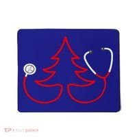 Stethoscope Christmas Tree Doctors Holiday Nurses Holiday Gift Mousepad thumb 0