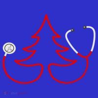 Stethoscope Christmas Tree Doctors Holiday Nurses Holiday Gift Kids T-Shirt thumb 4