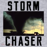 Storm Chaser Tornado Picture Weather Meteorologist Ladies Heavyweight Boxy Pullover Hoodie thumb 2