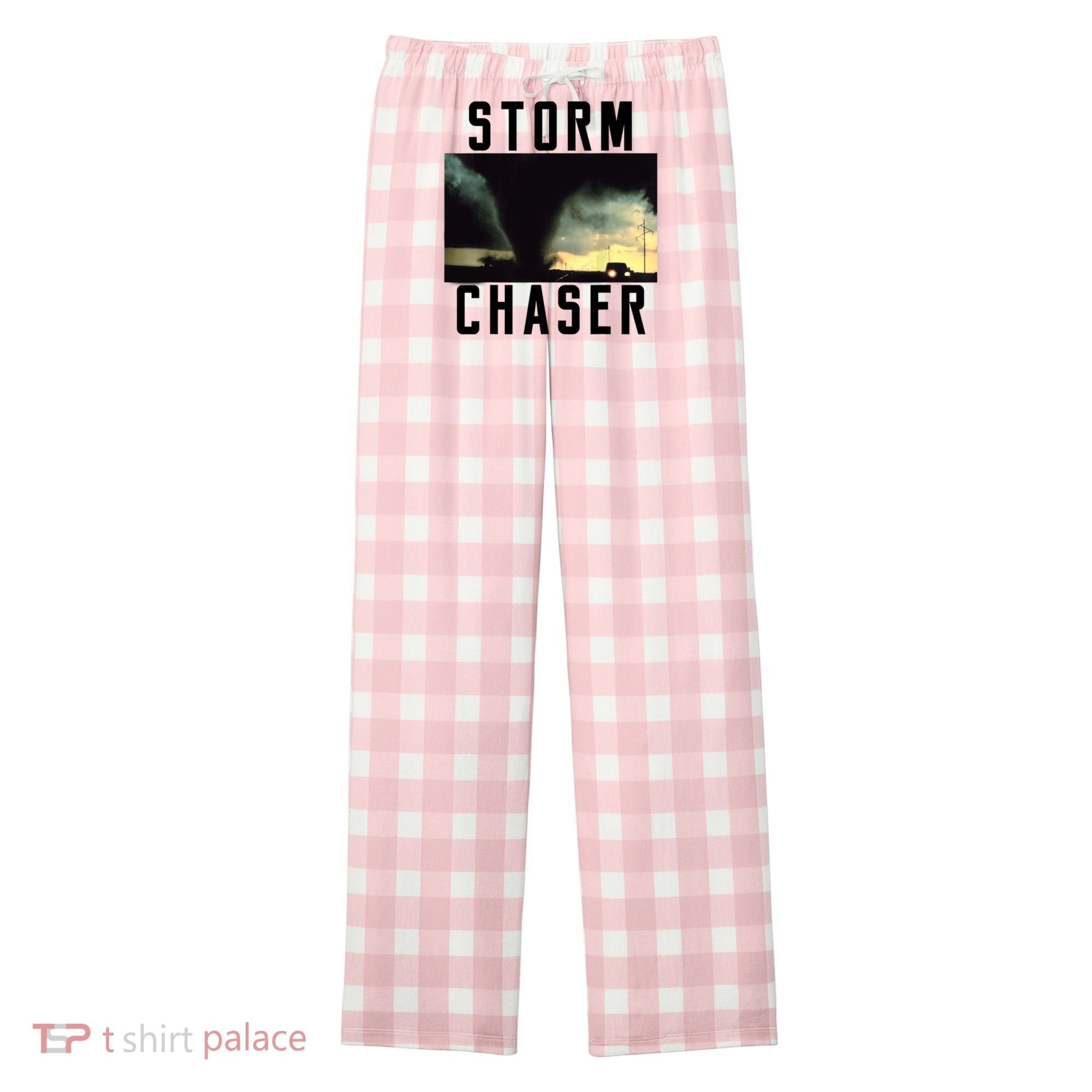 Storm Chaser Tornado Picture Weather Meteorologist Women's Flannel Plaid Pajama Pants