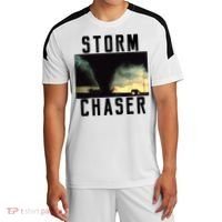 Storm Chaser Tornado Picture Weather Meteorologist Sport-Tek Competitor United Soccer Jersey thumb 0