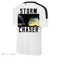 Storm Chaser Tornado Picture Weather Meteorologist Sport-Tek Competitor United Soccer Jersey thumb 2