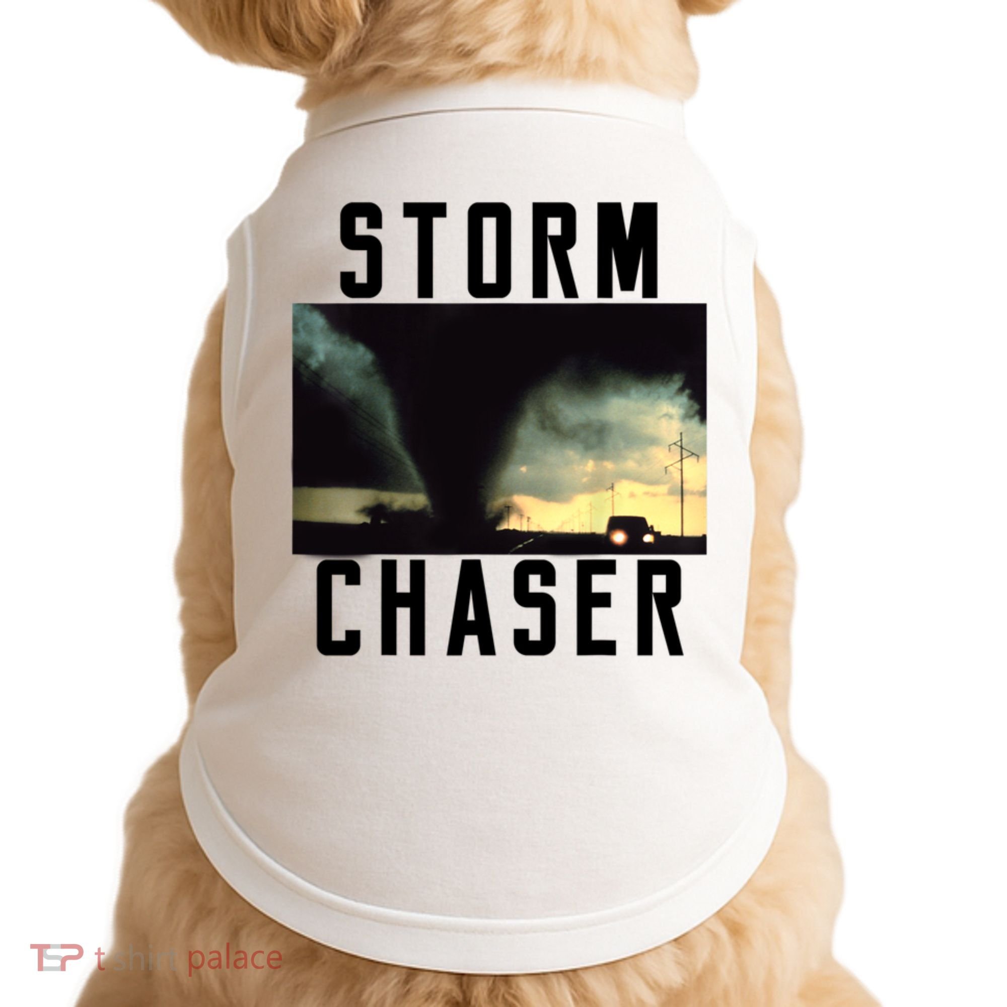 Storm Chaser Tornado Picture Weather Meteorologist Doggie Tank