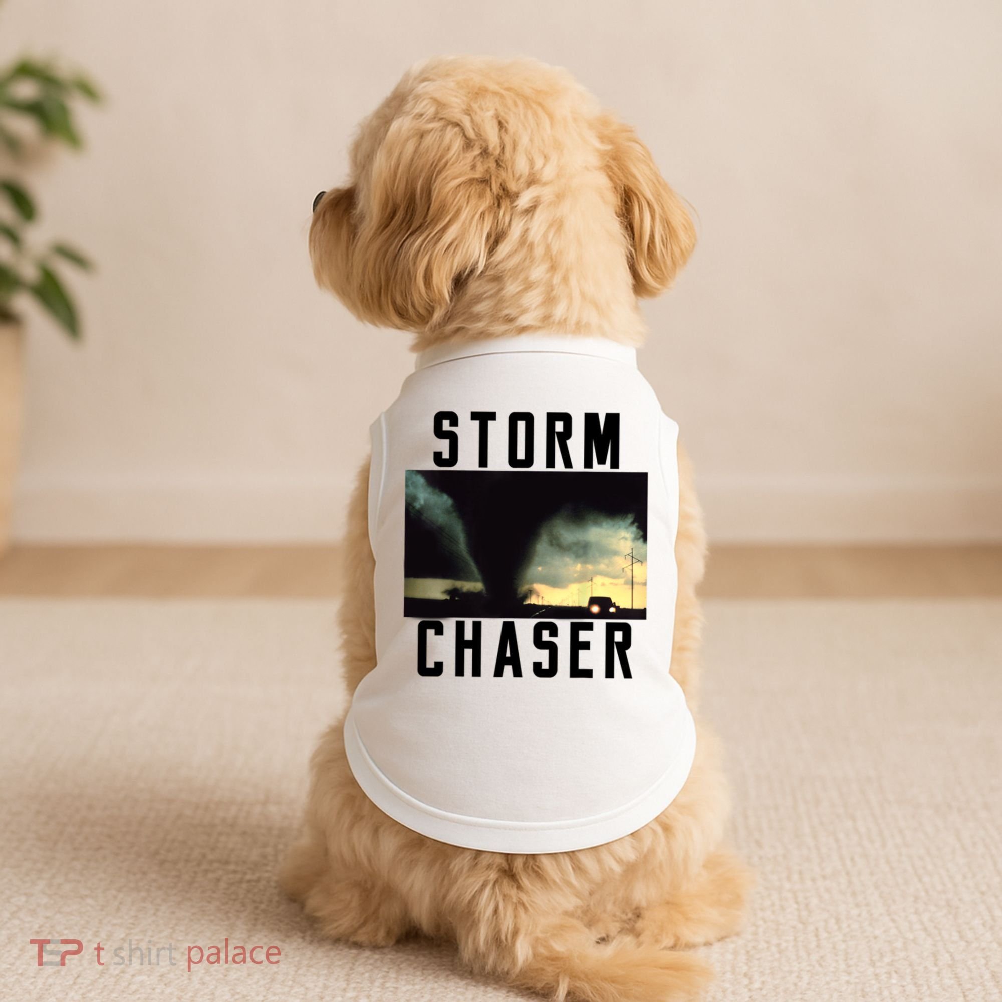 Storm Chaser Tornado Picture Weather Meteorologist Doggie Tank