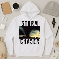 Storm Chaser Tornado Picture Weather Meteorologist Hoodie thumb 3