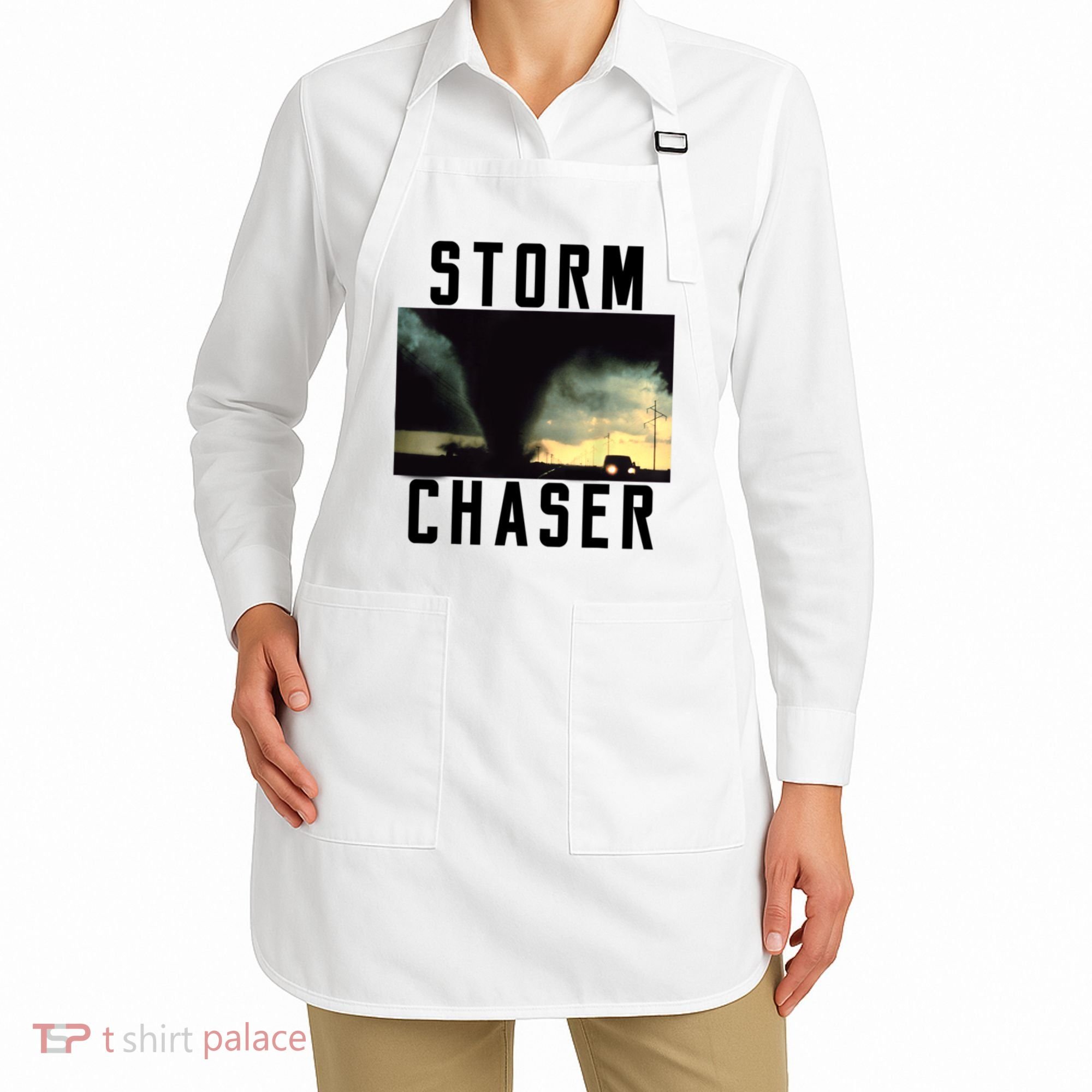 Storm Chaser Tornado Picture Weather Meteorologist Apron