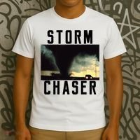 Storm Chaser Tornado Picture Weather Meteorologist T-Shirt thumb 3