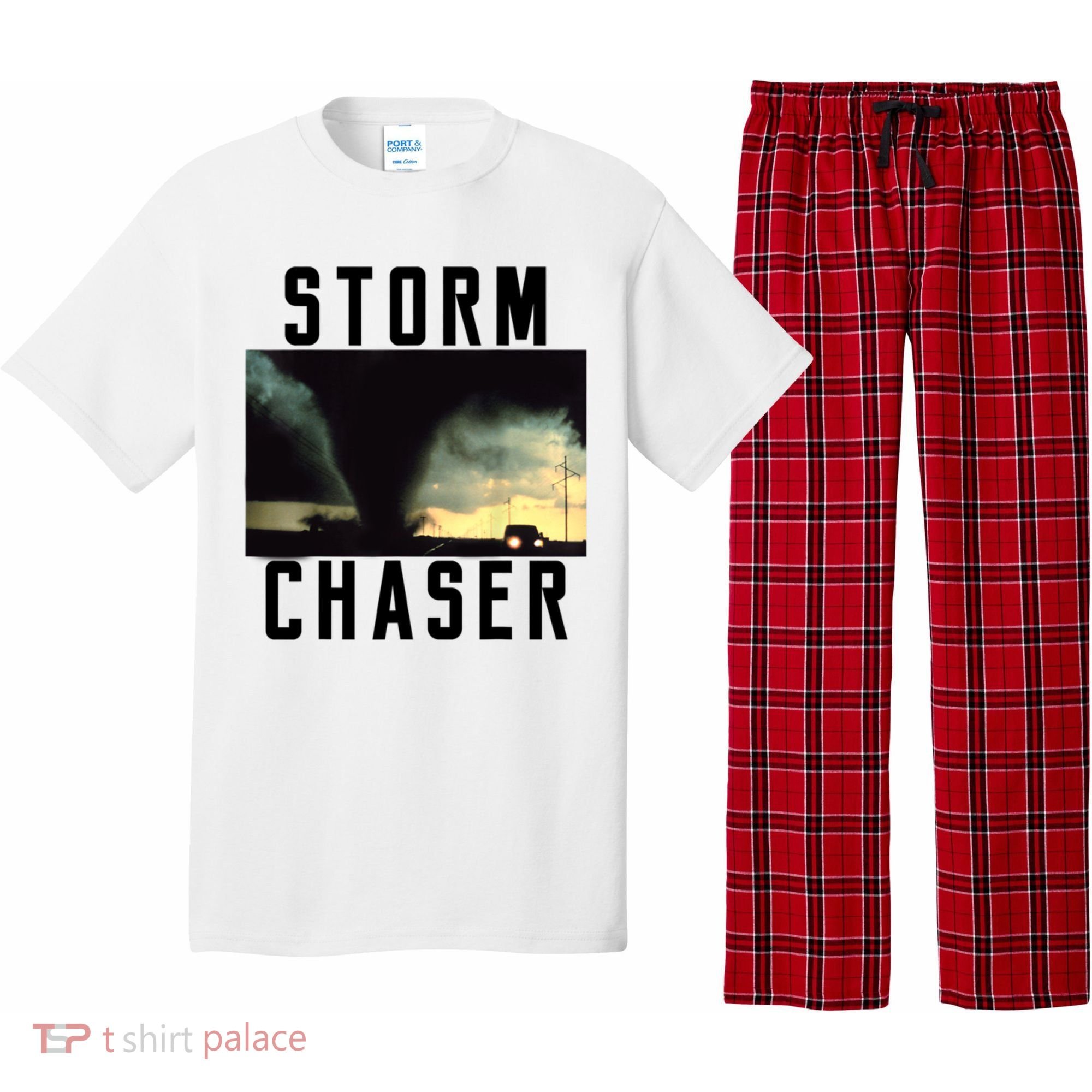 Storm Chaser Tornado Picture Weather Meteorologist Pajama Set