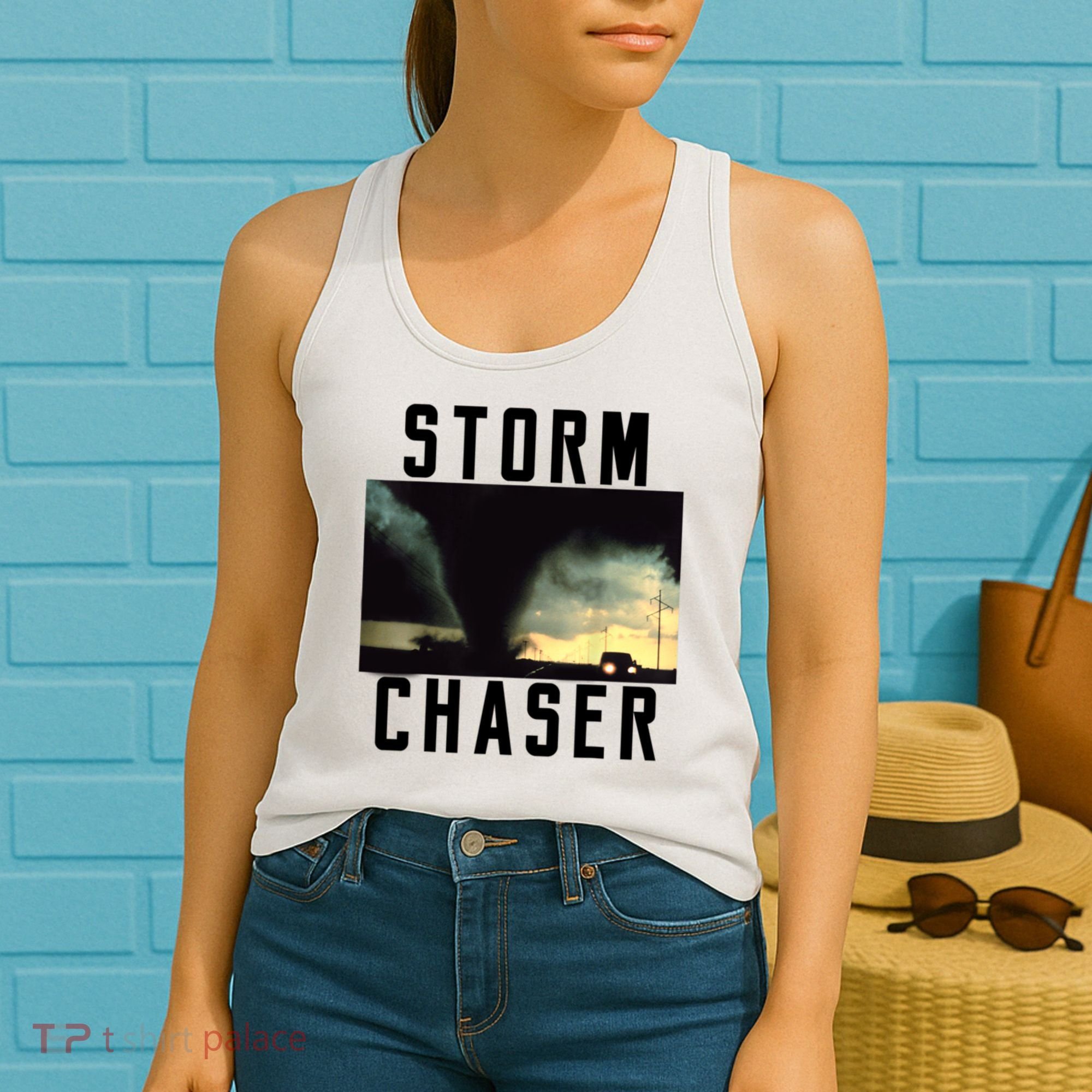 Storm Chaser Tornado Picture Weather Meteorologist Women's Tank Top