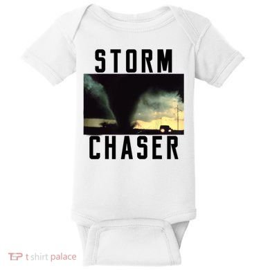 Storm Chaser Tornado Picture Weather Meteorologist Baby Bodysuit