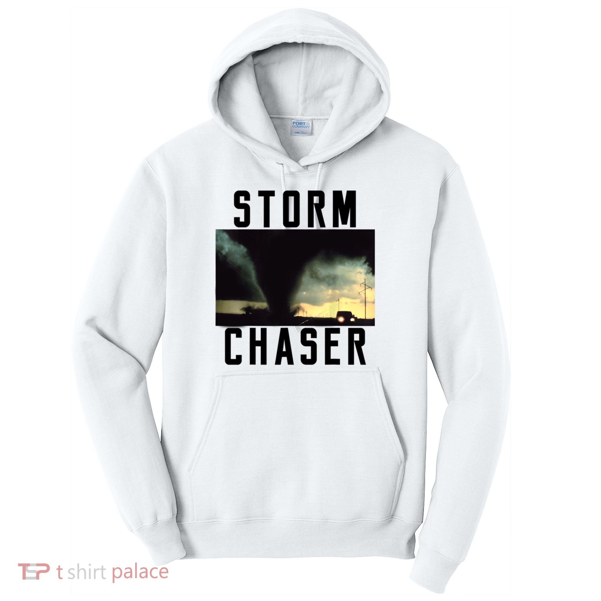 Storm Chaser Tornado Picture Weather Meteorologist Tall Hoodie