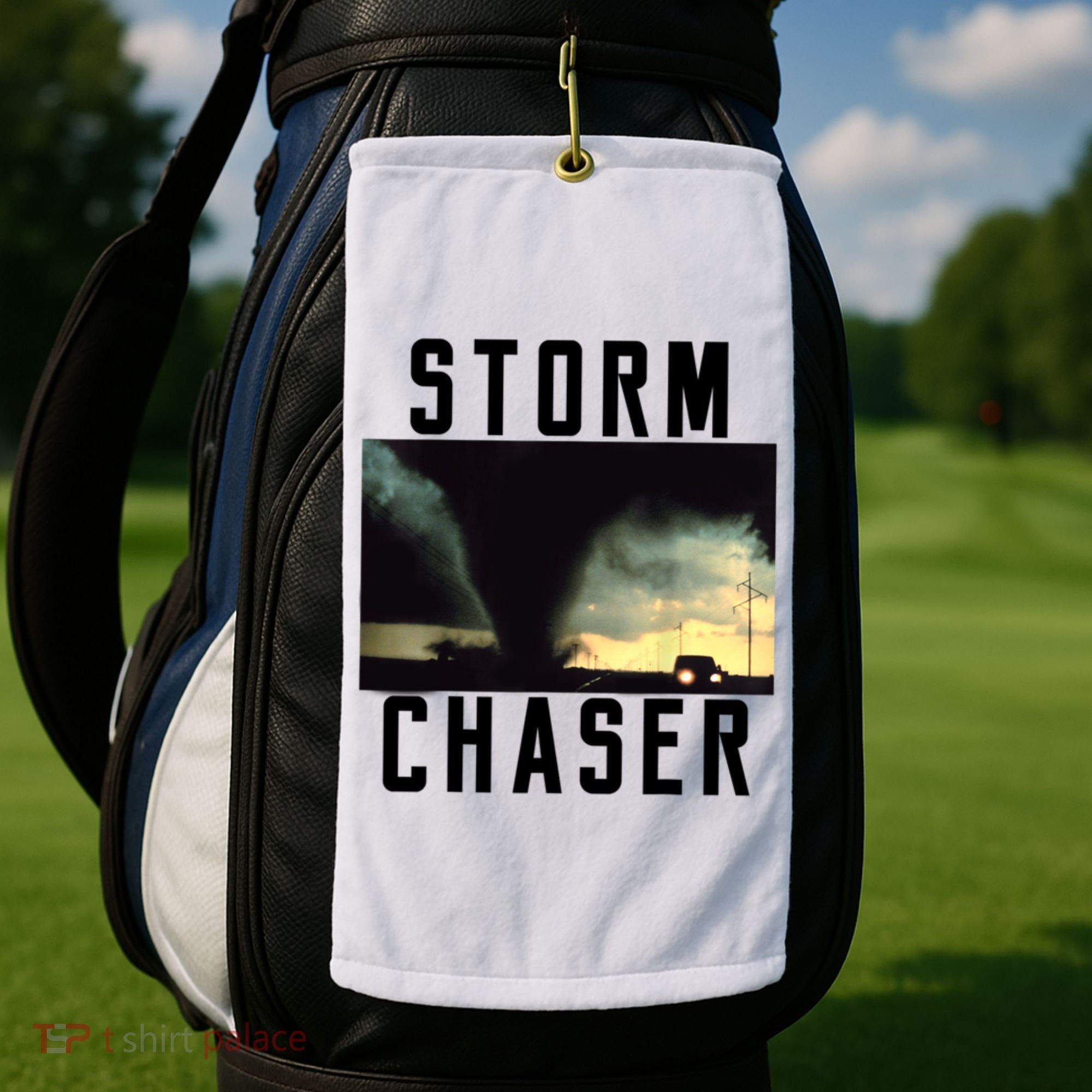 Storm Chaser Tornado Picture Weather Meteorologist Golf Towel