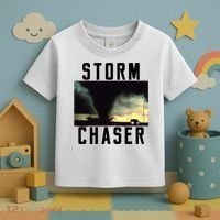 Storm Chaser Tornado Picture Weather Meteorologist Toddler T-Shirt thumb 3