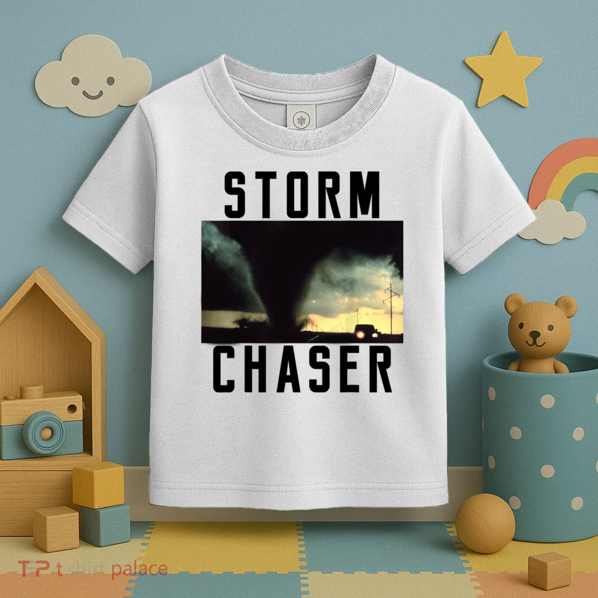 Storm Chaser Tornado Picture Weather Meteorologist Toddler T-Shirt